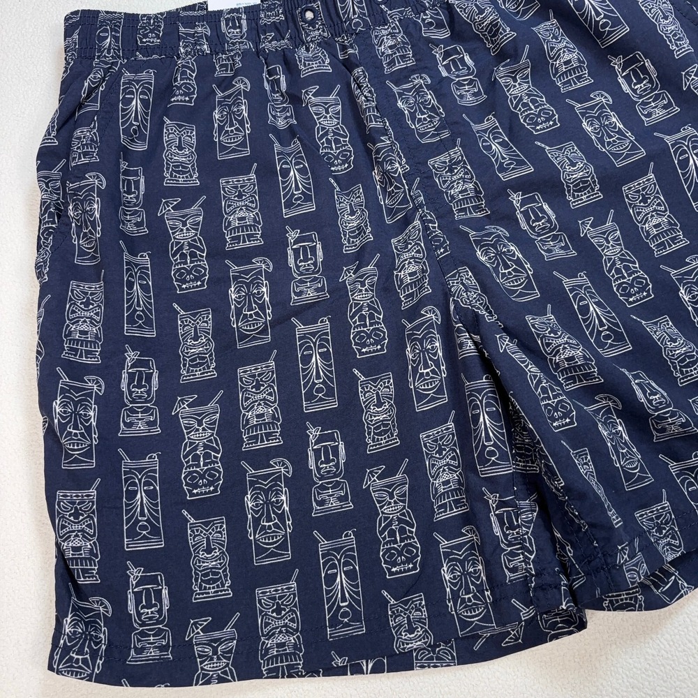 Katin Tiki Volley Swim Trunks Mens S Navy Mesh Lined Pocket Nylon *No Drawstring - Picture 5 of 15